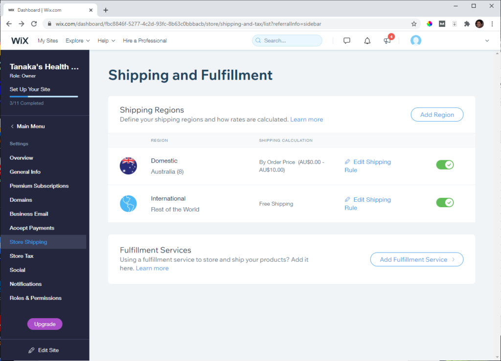 Wix's Shipping Capabilities